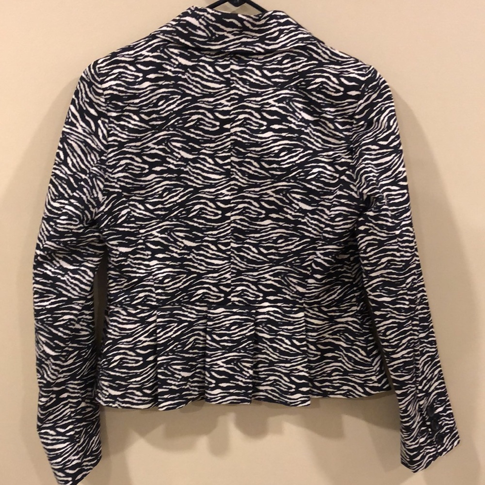 Sandro Studio Animal Print Blazer View 6